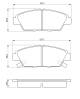 Bremsekloss sett - 0986424289 BOSCH - 45022-SE0-G10, GBP90330AF, 45022-SN7-G41