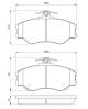 Bremsekloss sett - 0986424368 BOSCH - 581014BA00, 581014BA10, 5810143A00
