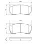 Bremsekloss sett - 0986424369 BOSCH - 1N043328Z, AY040NS021, D106M3N390