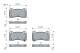 Bremsekloss sett - 0986424388 BOSCH - 2003984, 13046047042, 2173602