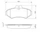 Bremsekloss sett - 0986424516 BOSCH - 0004209720, 05103557AA, 2D0698451B