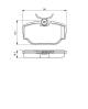 Bremsekloss sett - 0986424564 BOSCH - SFP100470, SFP100490, SFP500130