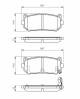 Bremsekloss sett - 0986424693 BOSCH - 2628ZK2FC, K2FC2628Z, 2628ZK9A0