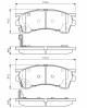 Bremsekloss sett - 0986424694 BOSCH - 3401278, CBY03323Z, CBY03328Z