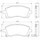 Bremsekloss sett - 0986424700 BOSCH - 26296AC030, AY040FJ004, MN116286