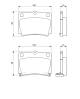 Bremsekloss sett - 0986424711 BOSCH - AY060MT009, MN102626, MR307415