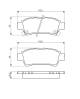 Bremsekloss sett - 0986424762 BOSCH - 0446028040, 04466YZZE1, 0446608040