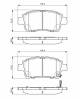 Bremsekloss sett - 0986424803 BOSCH - 04465YZZDA, 1037509300, AY040TY056