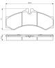 Bremsekloss sett - 0986424832 BOSCH - 2D0698151A, A0024204220, 2D0698151B