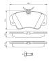 Bremsekloss sett - 0986460939 BOSCH - 1605004, 90541293, 1605033