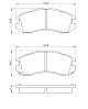 Bremsekloss sett - 0986460984 BOSCH - AY040FJ001, V9118F004, 26290AA000