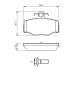 Bremsekloss sett - 0986460993 BOSCH - D4060BM40A, 44060BM425, 44060BM426