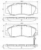 Bremsekloss sett - 0986461142 BOSCH - 5-86011-849-0, AY040HN012, GBP90329