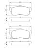 Bremsekloss sett - 0986461144 BOSCH - 440606E390, AY060NS010, AY060NS031