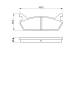 Bremsekloss sett - 0986461146 BOSCH - 5580062G00000, AY060MA006, BWYH2643Z