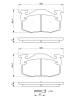Bremsekloss sett - 0986461149 BOSCH - 7701203668, 7701203919, 7701204036