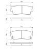 Bremsekloss sett - 0986461750 BOSCH - AY040SU002, V9118S008, 53200-63810