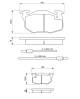 Bremsekloss sett - 0986461763 BOSCH - 245050, 424862, 7701201542