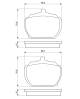 Bremsekloss sett - 0986463641 BOSCH - 91014594, 91109274, AB2SX2K021LA
