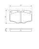 Bremsekloss sett - 0986468520 BOSCH - AY040TY030, J0449135130, V9118A002