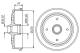 Bremsetrommel - 0986477176 BOSCH - 111405615B, 111405615D, 14321910