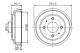 Bremsetrommel - 0986477284 BOSCH - 5841102501, 1825253415, 253415