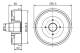 Bremsetrommel - 0986477288 BOSCH - 432001316R, 600154894, 432002901R