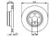 Bremseskive - 0986479443 BOSCH - 34216771971, 34216793246, 34216886480