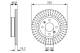 Bremseskive - 0986479770 BOSCH - 517120X700, 5171207700, 51712B9000