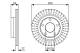 Bremseskive - 0986479A42 BOSCH - 4B3615601, 09D23011, 100333720