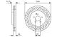 Bremseskive - 0986479D07 BOSCH - A2184210412, A218421041207, 2184210412