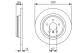 Bremseskive - 0986479D10 BOSCH - A1664230012, A1664230500, 1664230012