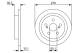Bremseskive - 0986479D35 BOSCH - 4243152160, 08D41611, 18152045172