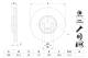 Bremseskive - 0986479E84 BOSCH - 34116789070, 09D90013, 150294820