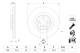 Bremseskive - 0986479E96 BOSCH - A1664210512, 1664210512, 09B80511