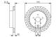 Bremseskive - 0986479V05 BOSCH - 26700FG010, 09A1981X, 563108JC