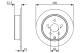 Bremseskive - 0986479V25 BOSCH - 4243147050, 4243147080, 08C93111
