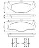 Bremsekloss sett - 0986494057 BOSCH - 867698151, 05P591, 0986TB2091