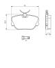 Bremsekloss sett - 0986494058 BOSCH - 701698451C, A0004208920, A0004209020
