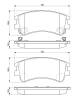 Bremsekloss sett - 0986494079 BOSCH - GJYE3323ZA, GJYE3323ZB, GJYE3323ZC