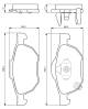 Bremsekloss sett - 0986494135 BOSCH - 45022-SEA-EZ1, 45022-SEA-E01, 05P1211