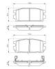 Bremsekloss sett - 0986494137 BOSCH - 58302H1A00, 58302H1A10, 05P1290