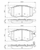 Bremsekloss sett - 0986494139 BOSCH - 581011GA00, 581011GE00, 581011JA10