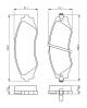 Bremsekloss sett - 0986494173 BOSCH - 55200-86Z00, 96446742, 96496765
