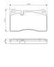 Bremsekloss sett - 0986494207 BOSCH - 7L6698151E, 8J0698151G, 8J0698151K