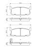 Bremsekloss sett - 0986494226 BOSCH - NCY32643Z, NCY32643ZA, NCY32648ZA