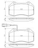 Bremsekloss sett - 0986494228 BOSCH - 410603303R, 51934099, 71753265