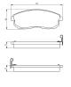 Bremsekloss sett - 0986494277 BOSCH - 410604L090, 55810-80J00, AY040NS015