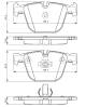 Bremsekloss sett - 0986494294 BOSCH - 34116763305, 34216768471, 34210403290
