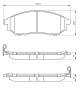 Bremsekloss sett - 0986494295 BOSCH - 410600023R, D10601BN0A, DA060EB325